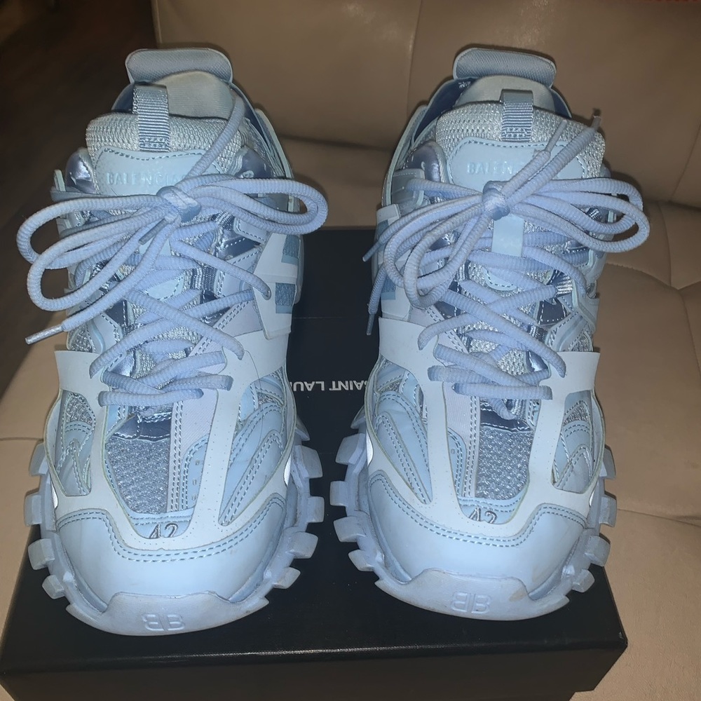 BLUE B TRACK SNEAKERS GREAT CONDITION